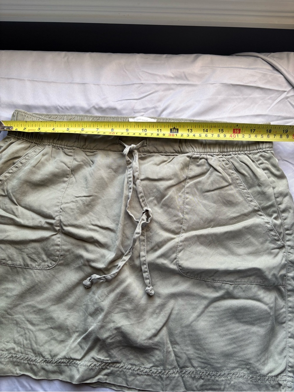 Light Sage Drawstring Mini Skort - Picture 3 of 4